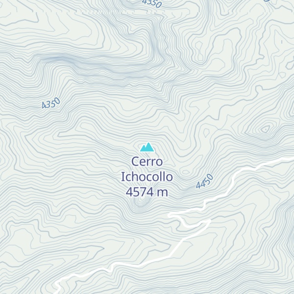 Map of Cerro Ichocollo