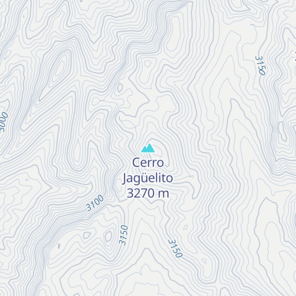 Map of Cerro Jagüelito
