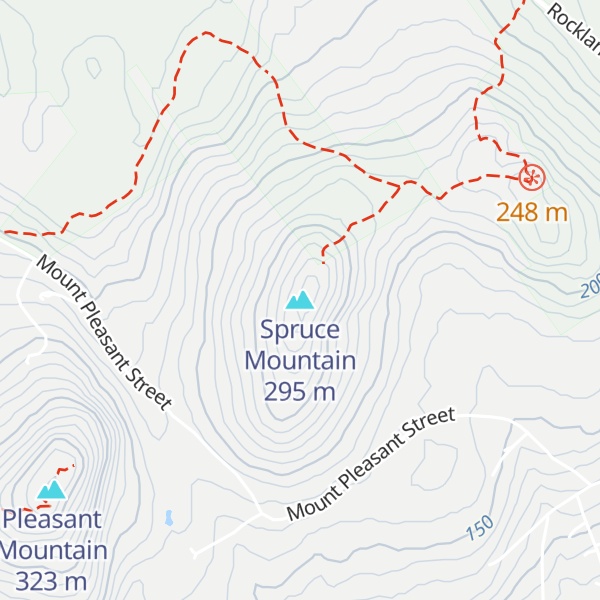 Map of Spruce Mountain