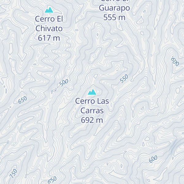 Map of Cerro Las Carras