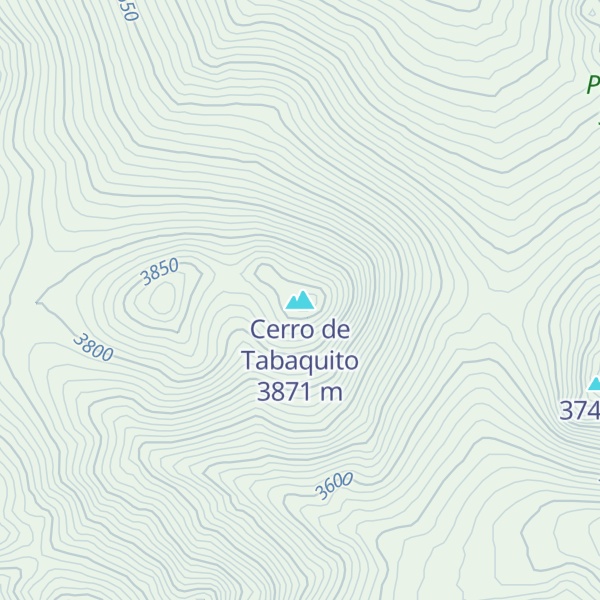 Map of Cerro de Tabaquito