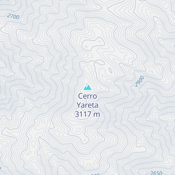 Map of Cerro Yareta