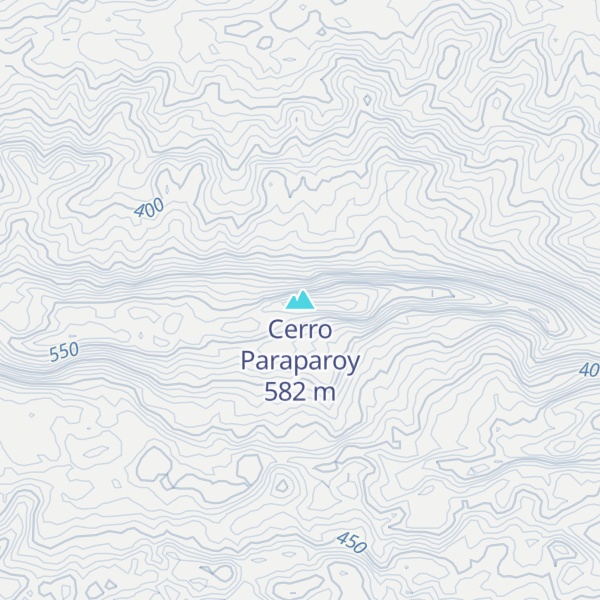 Map of Cerro Paraparoy