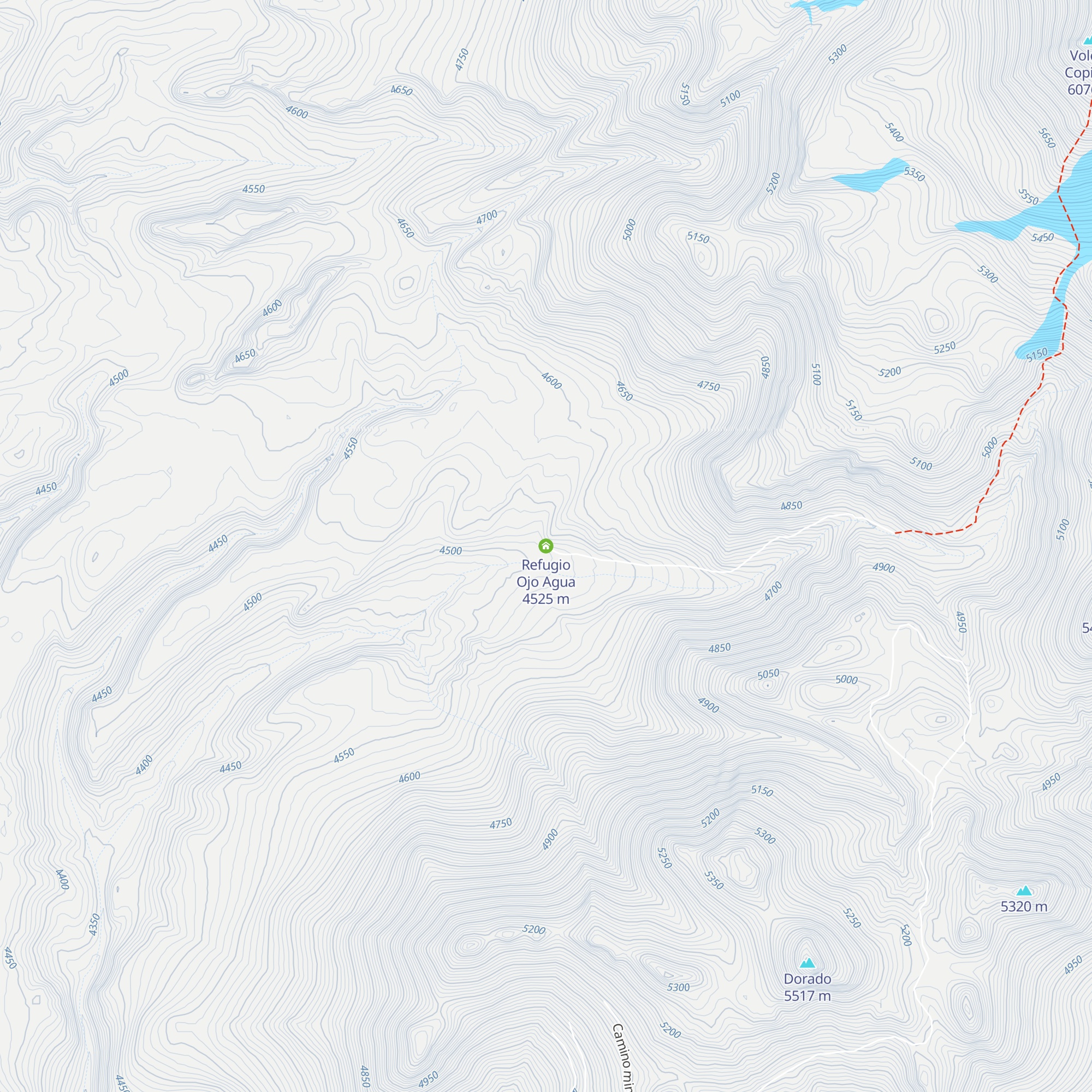 Refugio Ojo Agua map