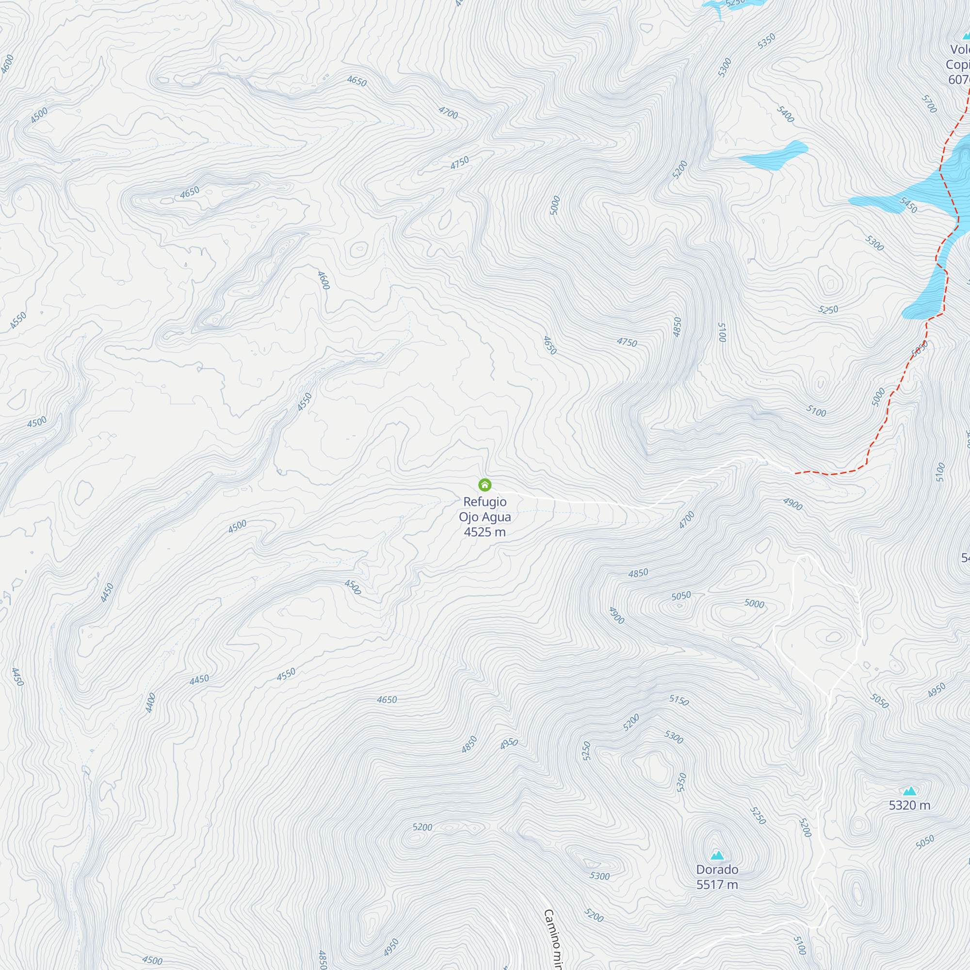 Refugio Ojo Agua map