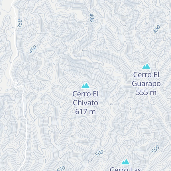 Map of Cerro El Chivato