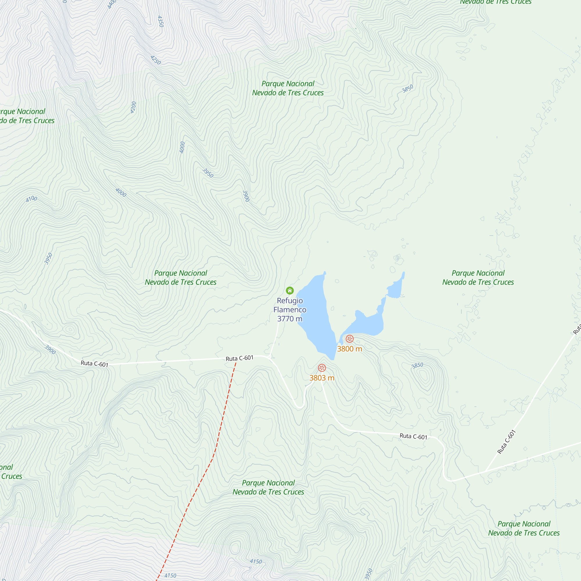 Refugio Maricunga map