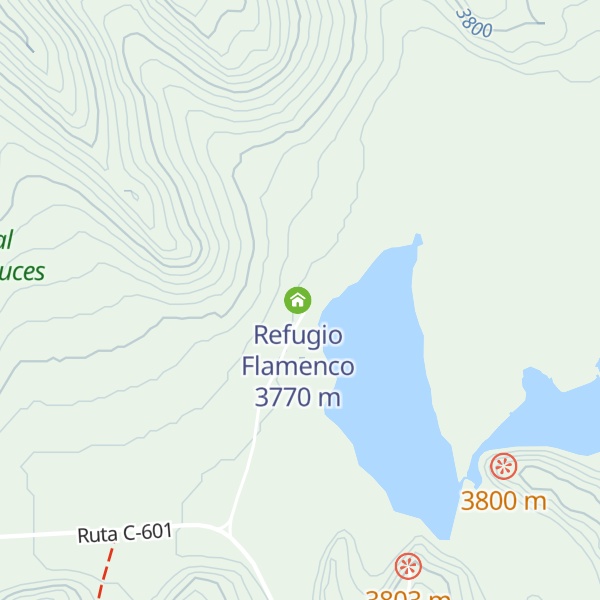 Map of Refugio Maricunga