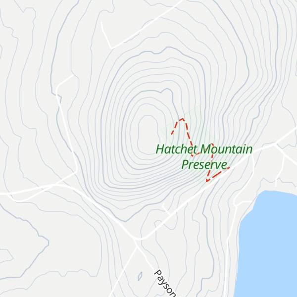 Map of Hatchet Mountain