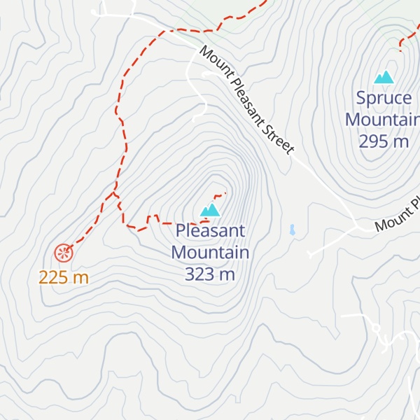 Map of Pleasant Mountain