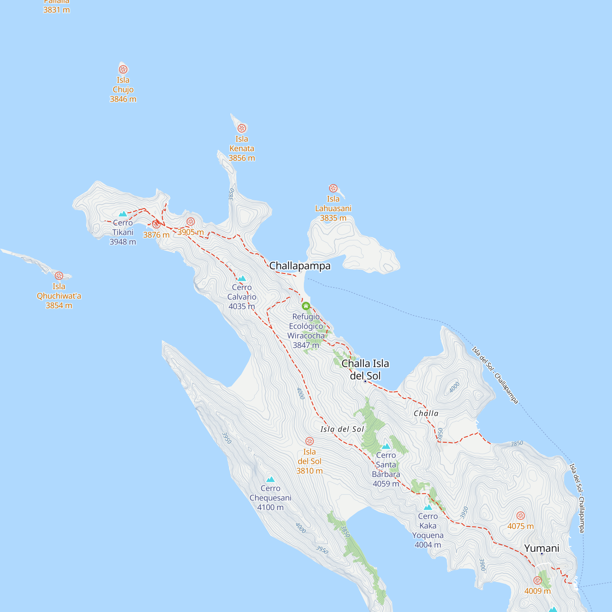 Refugio Ecológico Wiracocha map