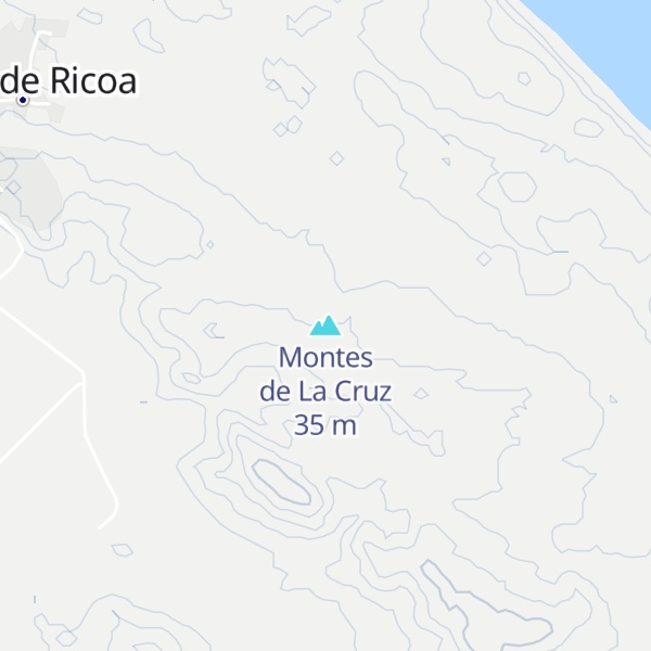 Map of Montes de La Cruz