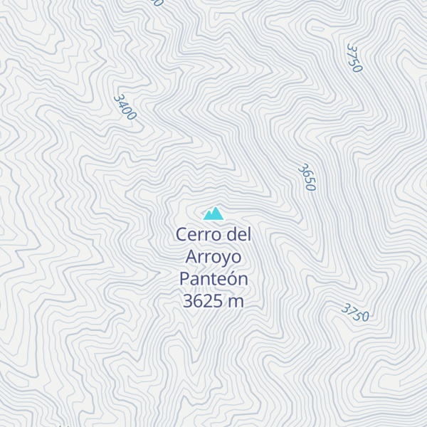 Map of Cerro del Arroyo Panteón
