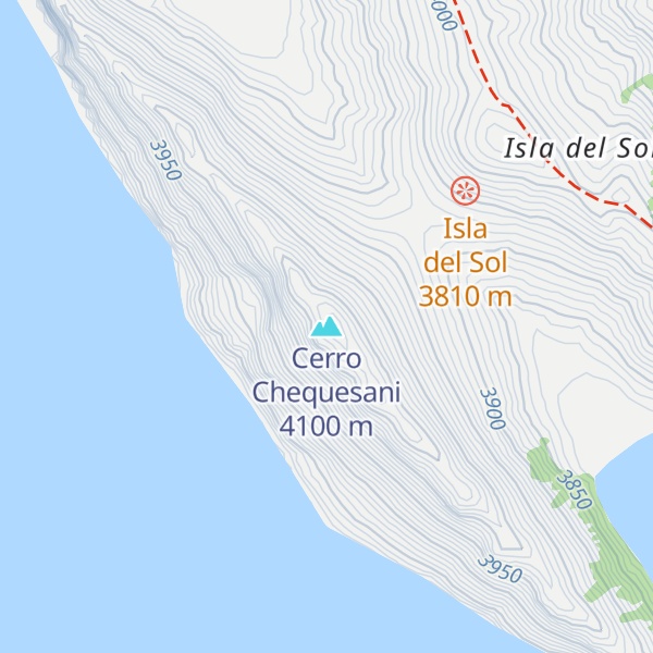 Map of Cerro Chequesani