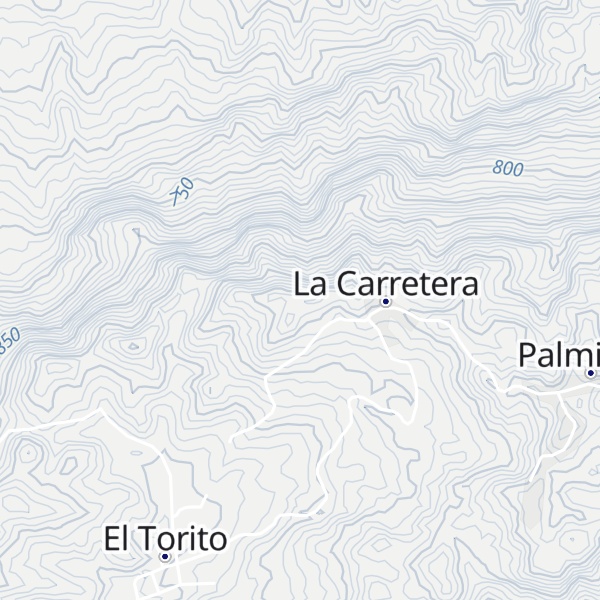 Map of Cerro La Carretera