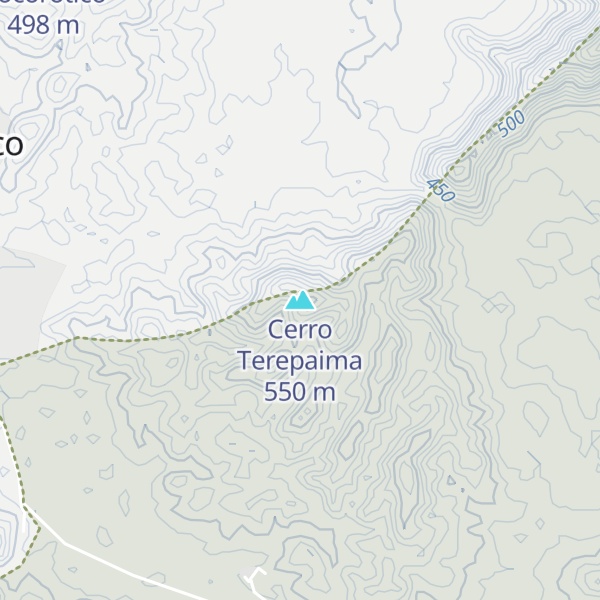 Map of Cerro Terepaima