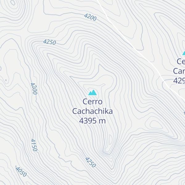 Map of Cerro Cachachika