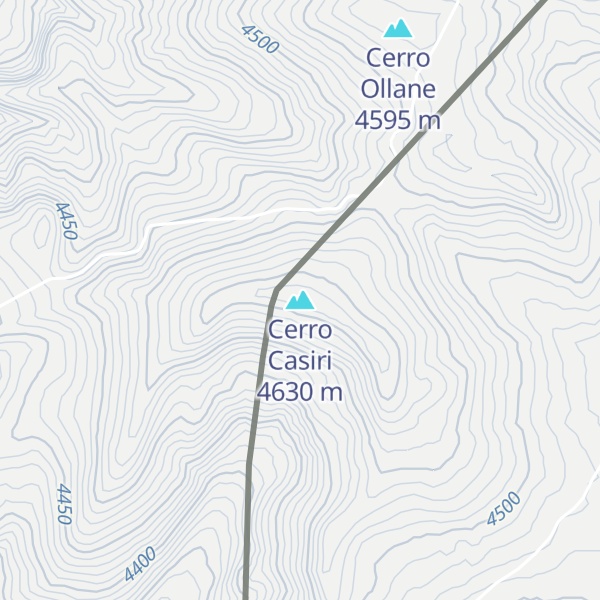 Map of Cerro Casiri