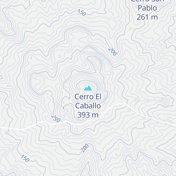 Map of Cerro El Caballo