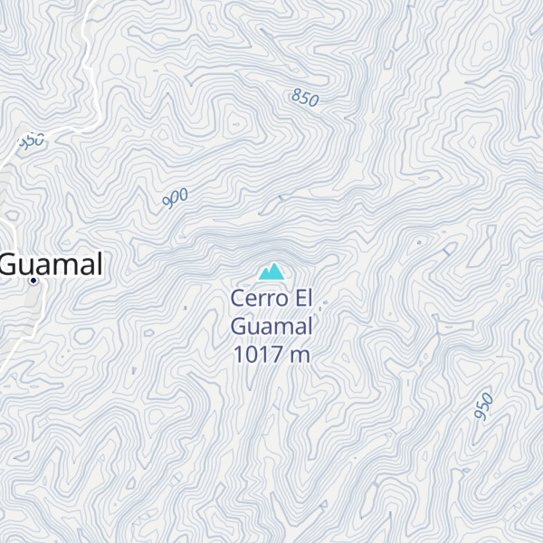 Map of Cerro El Guamal