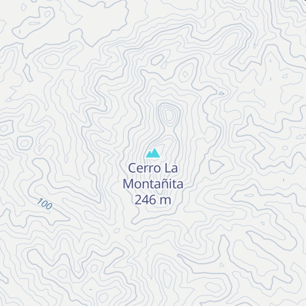 Map of Cerro La Montañita
