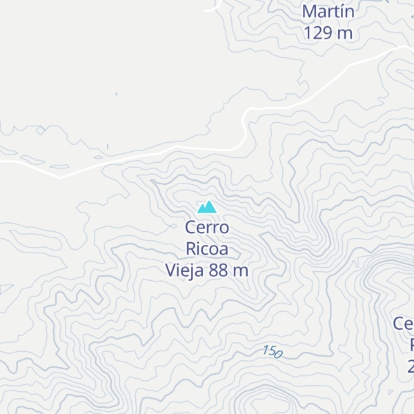 Map of Cerro Ricoa Vieja