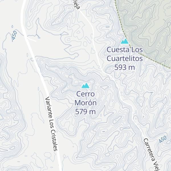 Map of Cerro Morón