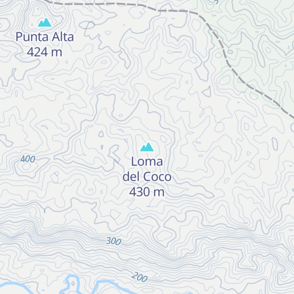 Map of Loma del Coco