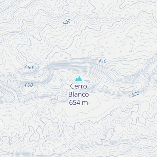 Map of Cerro Blanco