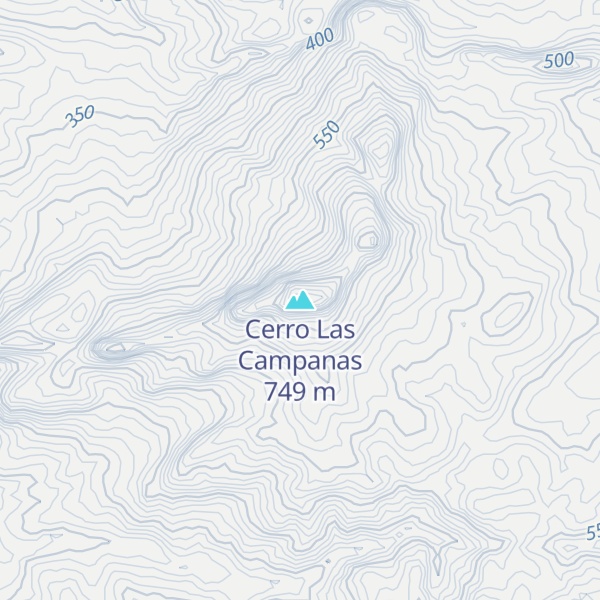 Map of Cerro Las Campanas