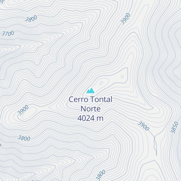 Map of Cerro Tontal Norte