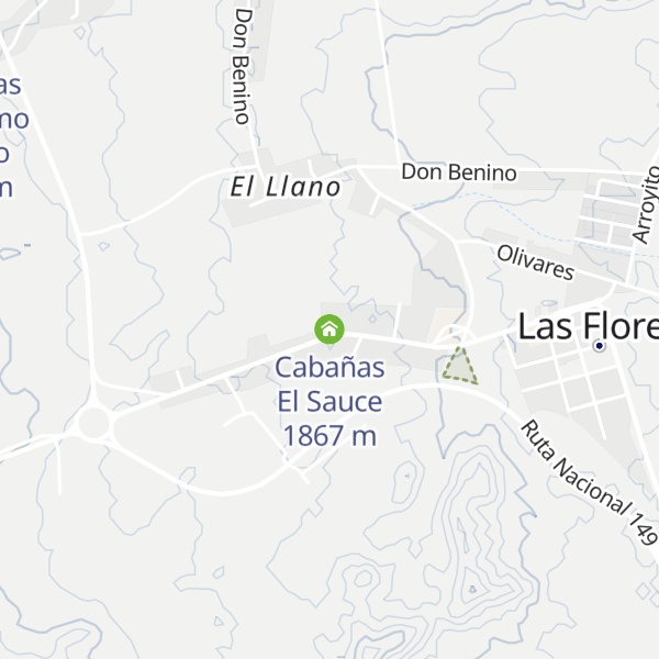Map of Cabañas El Sauce
