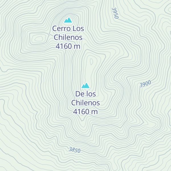 Map of De los Chilenos