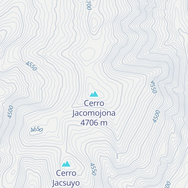 Map of Cerro Jacomojona