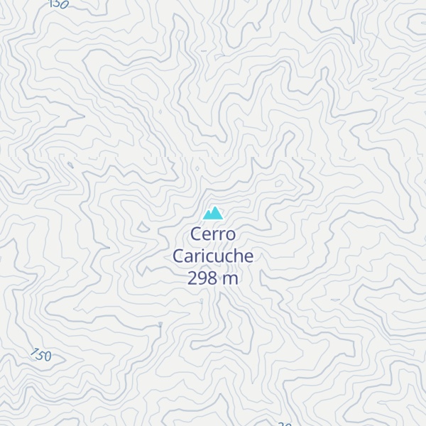 Map of Cerro Caricuche