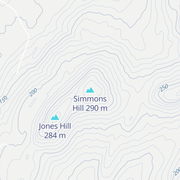 Map of Simmons Hill