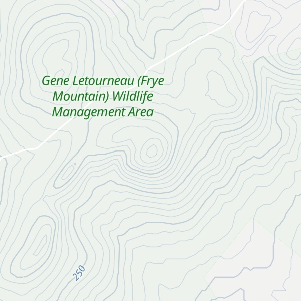 Map of Frye Mountain