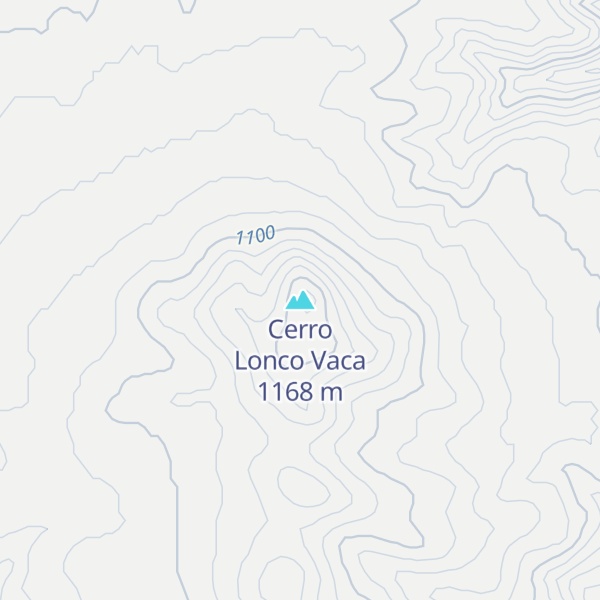 Map of Cerro Lonco Vaca