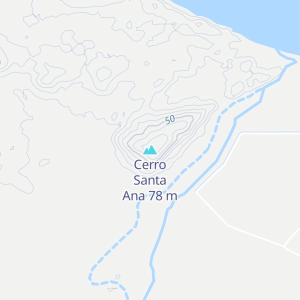 Map of Cerro Santa Ana
