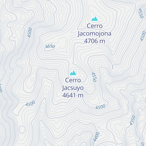 Map of Cerro Jacsuyo