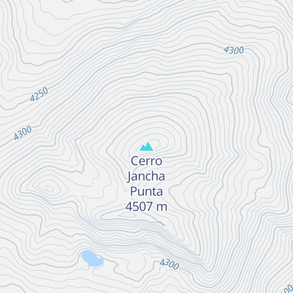 Map of Cerro Jancha Punta