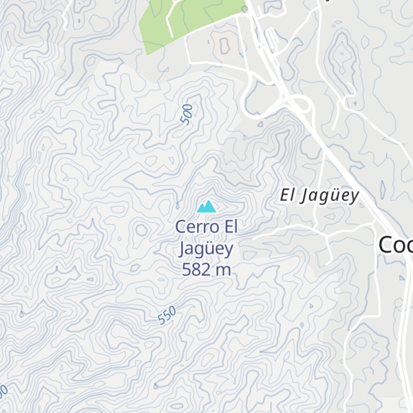 Map of Cerro El Jagüey