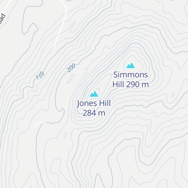 Map of Jones Hill