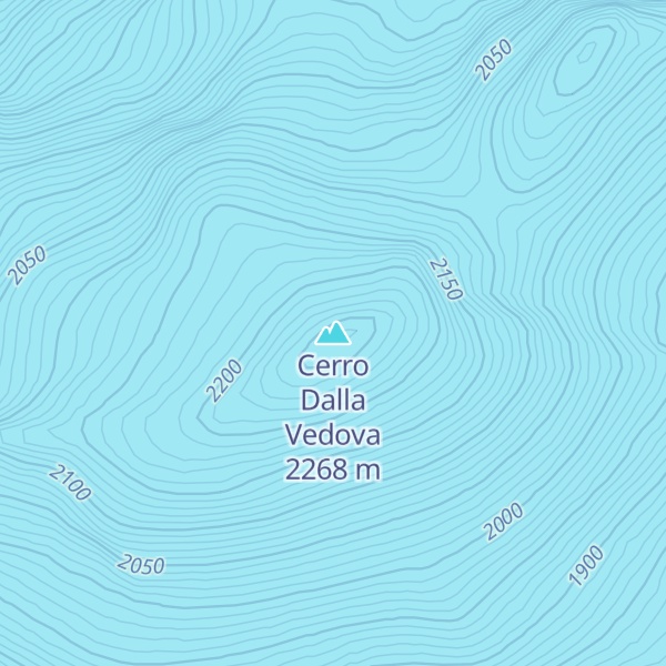Map of Cerro Dalla Vedova