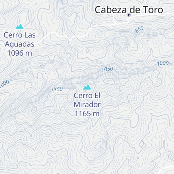 Map of Cerro El Mirador