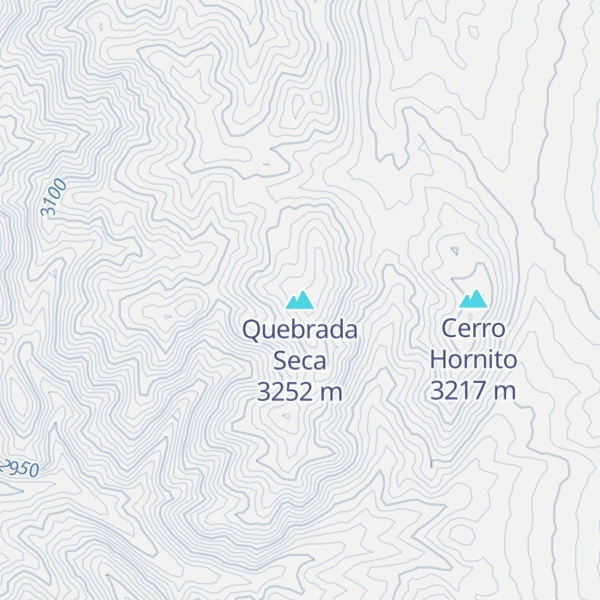 Map of Quebrada Seca
