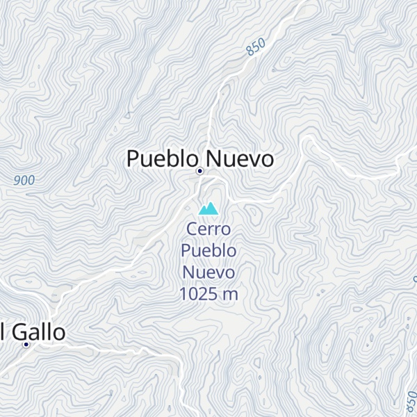 Map of Cerro Pueblo Nuevo