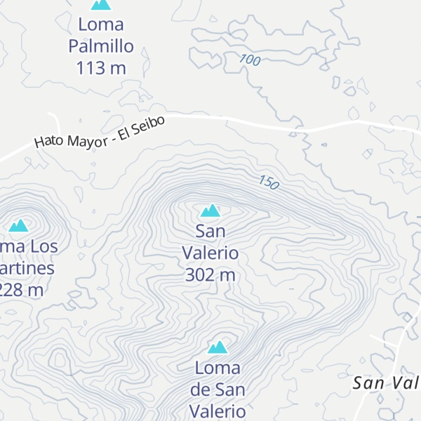 Map of San Valerio