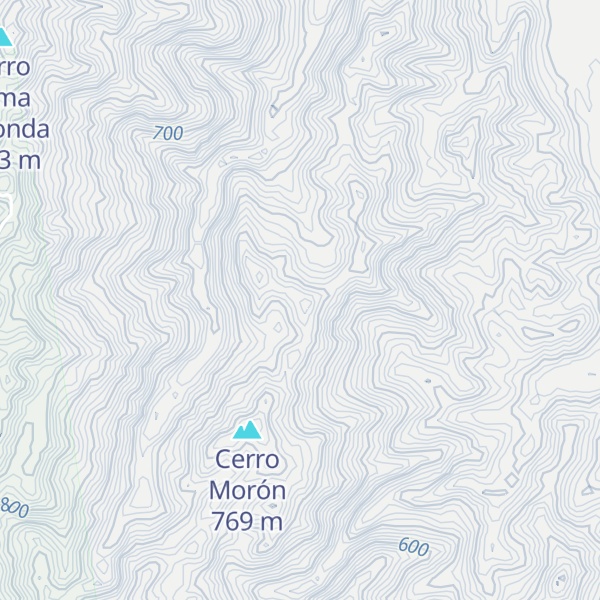 Map of Cerro La Gamarra