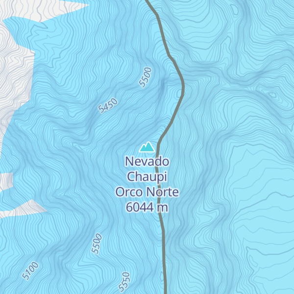 Map of Nevado Chaupi Orco Norte